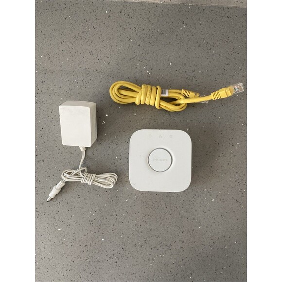 Philips Hue Bridge 2nd Generation 2.1 3241312018A Lighting w/ AC Adapter - Picture 1 of 4